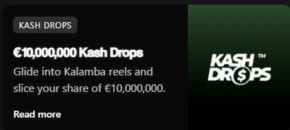 BetNinja casino promotion Kalamba 10 million euro Kash Drops pool